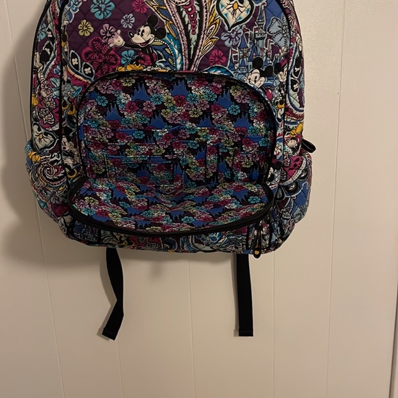 Rare Vera Bradley paisley Mickey Mouse collection backpack - Picture 3 of 8